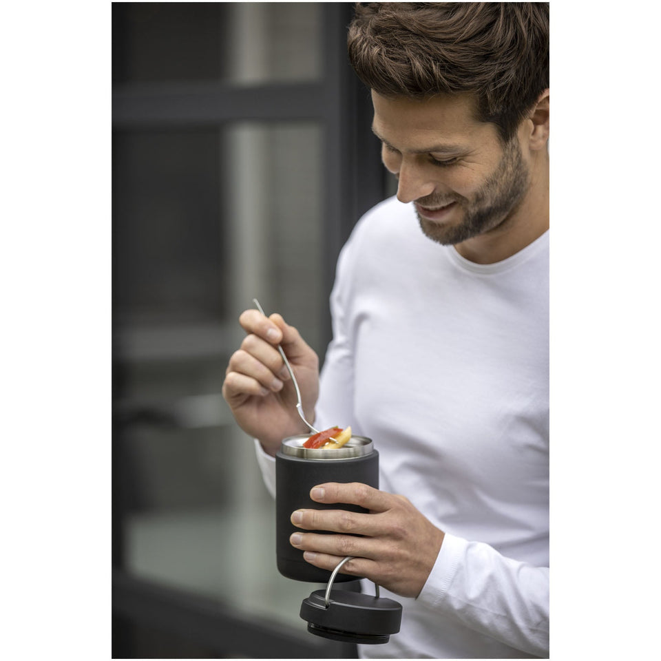 Portavivande in acciaio inossidabile riciclato da 500 ml Doveron personalizzato con logo - Pubblienne