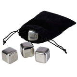 Set di cubetti di ghiaccio in acciaio inossidabile Froz personalizzato con logo - Pubblienne