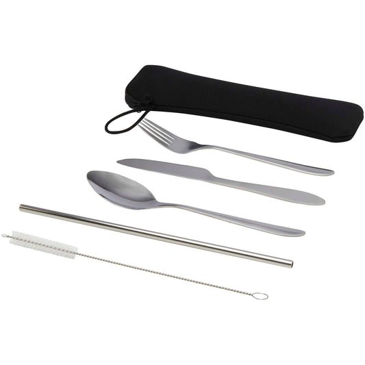 Set di posate in acciaio inossidabile da 5 pezzi Sheen personalizzato con logo - Pubblienne
