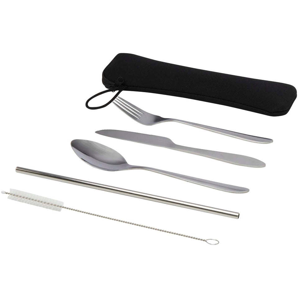 Set di posate in acciaio inossidabile da 5 pezzi Sheen personalizzato con logo - Pubblienne