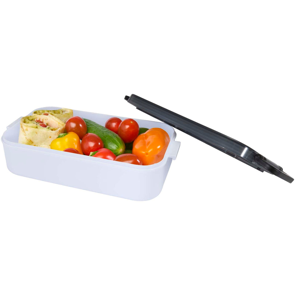 Portavivande con set di posate Snappy da 1000 ml personalizzato con logo - Pubblienne