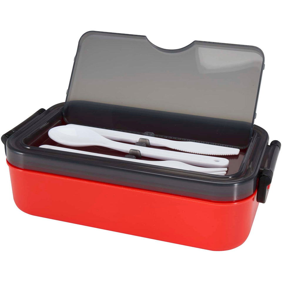Portavivande con set di posate Snappy da 1000 ml personalizzato con logo - Pubblienne