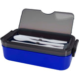 Portavivande con set di posate Snappy da 1000 ml personalizzato con logo - Pubblienne