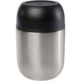 Portavivande in acciaio inossidabile riciclato a doppia parete da 480 ml con cucchiaio pieghevole Supo personalizzato con logo - Pubblienne