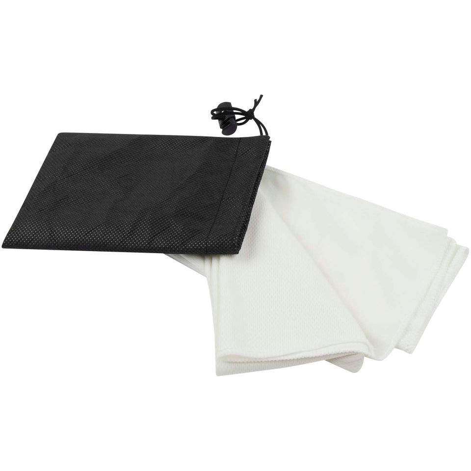 Asciugamano sportivo in PET riciclato 30 x 80 cm Lucas personalizzato con logo - Pubblienne