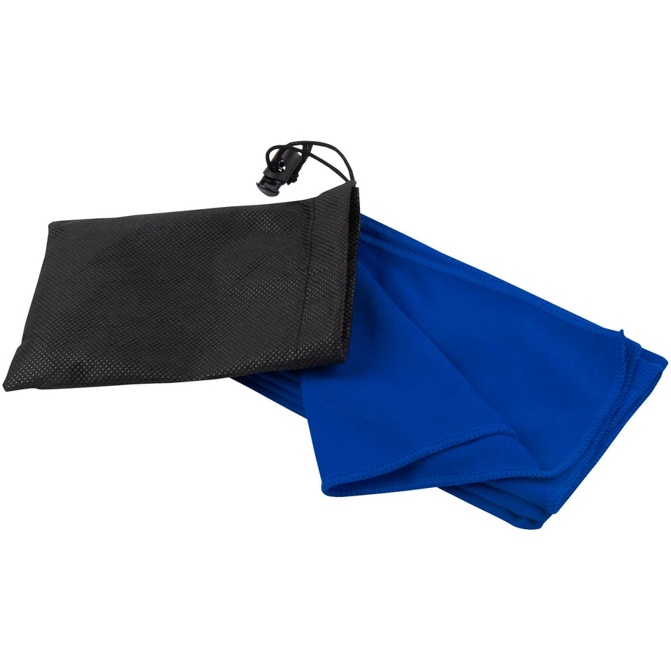 Asciugamano sportivo in PET riciclato 30 x 80 cm Lucas personalizzato con logo - Pubblienne