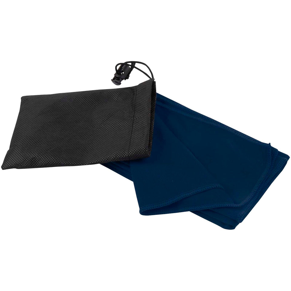 Asciugamano sportivo in PET riciclato 30 x 80 cm Lucas personalizzato con logo - Pubblienne