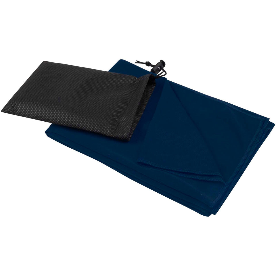Asciugamano sportivo in PET riciclato 50 x 100 cm Lucas personalizzato con logo - Pubblienne
