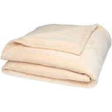 Coperta in sherpa riciclato certificato GRS Ashen personalizzato con logo - Pubblienne