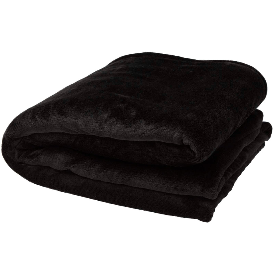 Coperta in sherpa riciclato certificato GRS Ashen personalizzato con logo - Pubblienne