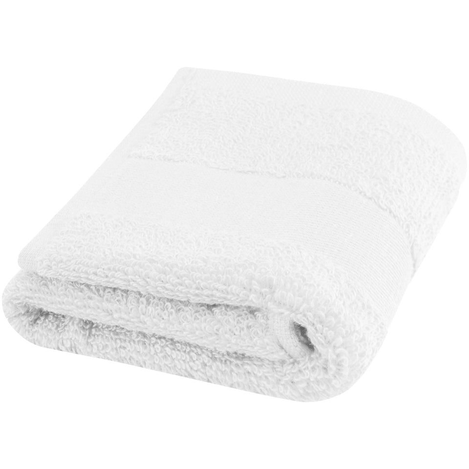 Asciugamano 30 x 50 cm in cotone da 450 g/m² Sophia personalizzato con logo - Pubblienne