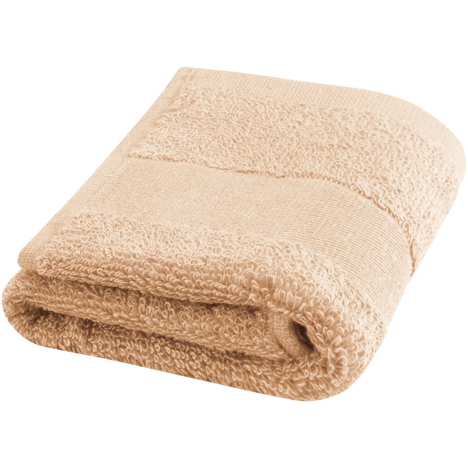 Asciugamano 30 x 50 cm in cotone da 450 g/m² Sophia personalizzato con logo - Pubblienne