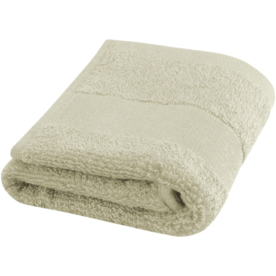 Asciugamano 30 x 50 cm in cotone da 450 g/m² Sophia personalizzato con logo - Pubblienne