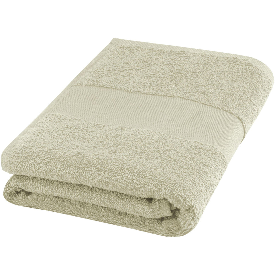 Asciugamano 50 x 100 cm in cotone da 450 g/m² Charlotte personalizzato con logo - Pubblienne