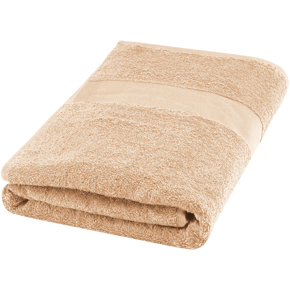Asciugamano 70 x 140 cm in cotone da 450 g/m² Amelia personalizzato con logo - Pubblienne