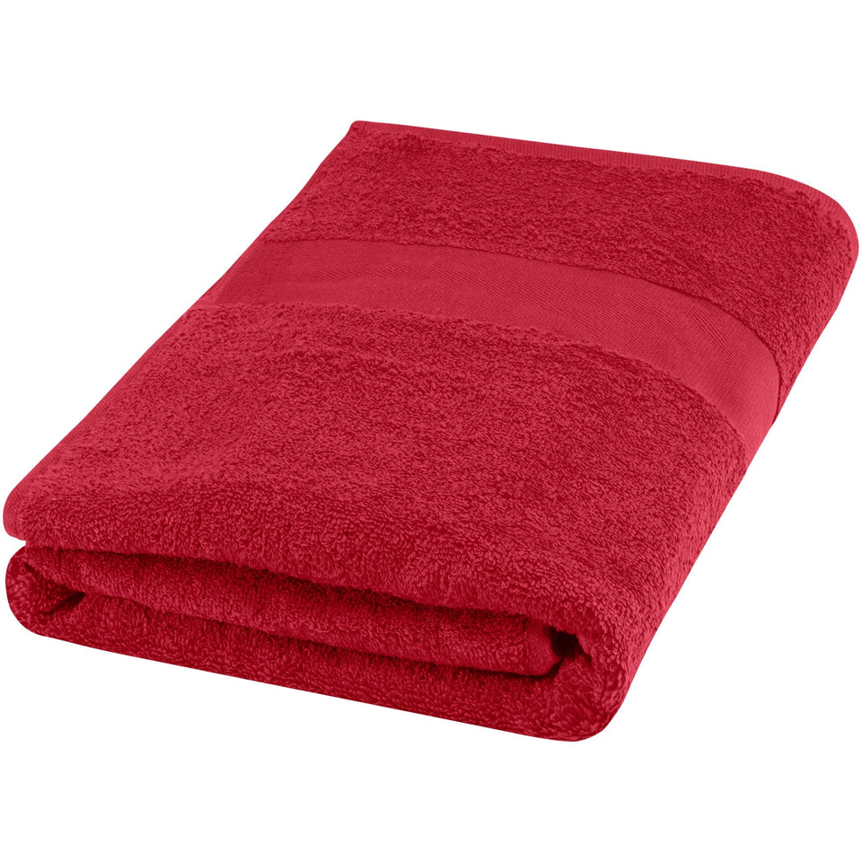 Asciugamano 70 x 140 cm in cotone da 450 g/m² Amelia personalizzato con logo - Pubblienne