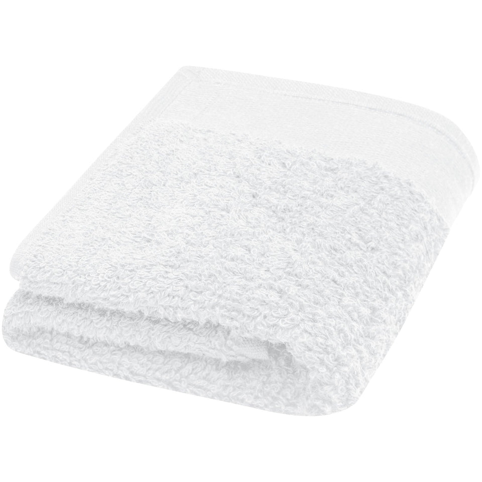 Asciugamano 30 x 50 cm in cotone da 550 g/m² Chloe personalizzato con logo - Pubblienne