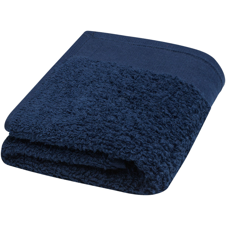 Asciugamano 30 x 50 cm in cotone da 550 g/m² Chloe personalizzato con logo - Pubblienne