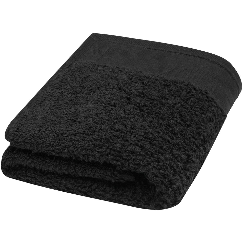 Asciugamano 30 x 50 cm in cotone da 550 g/m² Chloe personalizzato con logo - Pubblienne