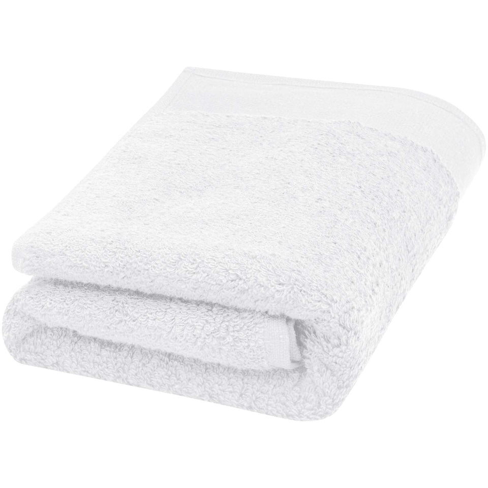 Asciugamano 50 x 100 cm in cotone da 550 g/m² Nora personalizzato con logo - Pubblienne