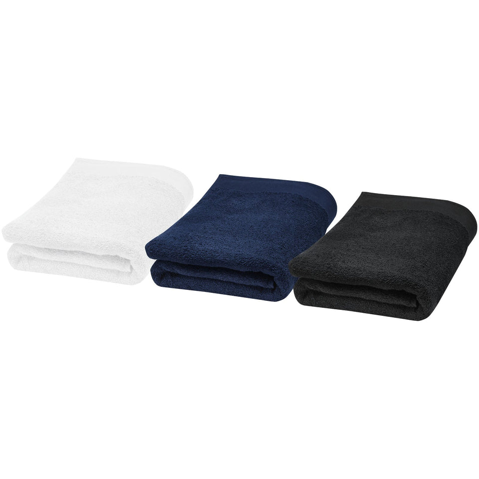 Asciugamano 70 x 140 cm in cotone da 550 g/m² Ellie personalizzato con logo - Pubblienne