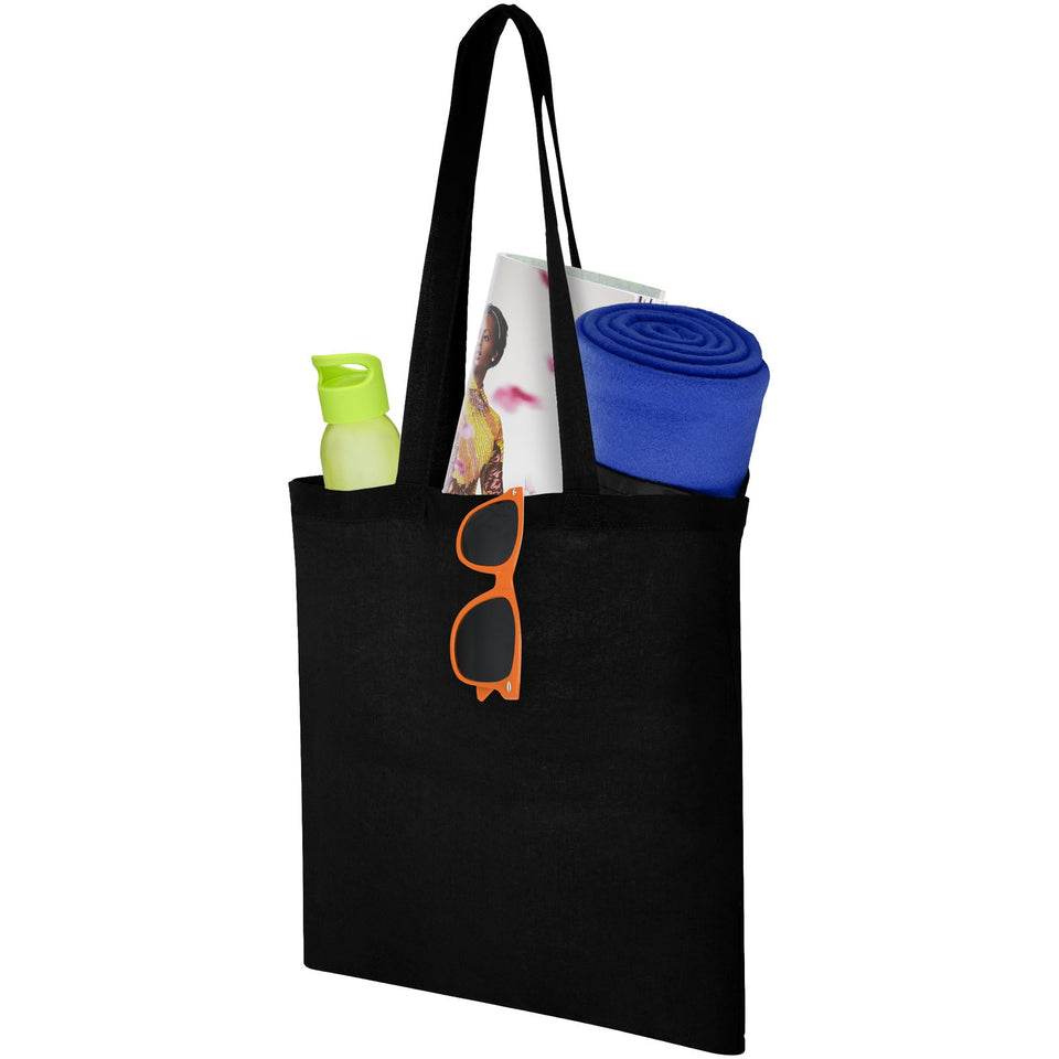 Shopper in cotone 100 g/m² Carolina - 7L personalizzato con logo - Pubblienne