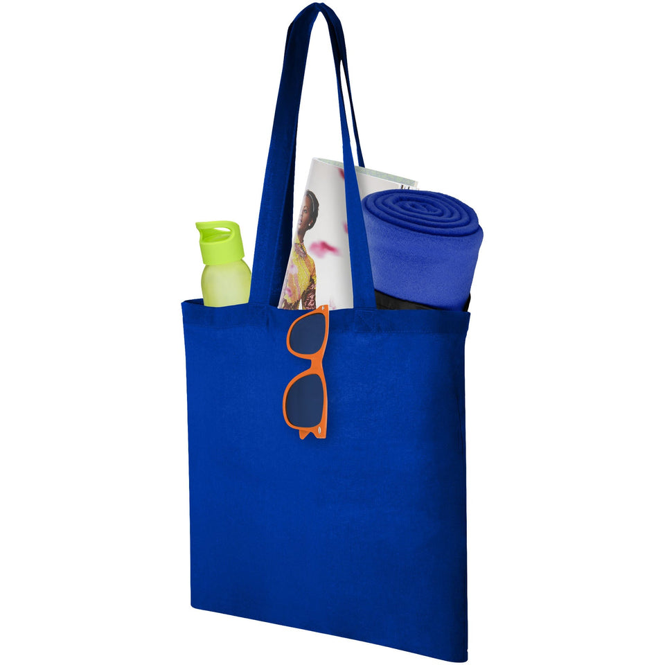 Shopper in cotone 100 g/m² Carolina - 7L personalizzato con logo - Pubblienne
