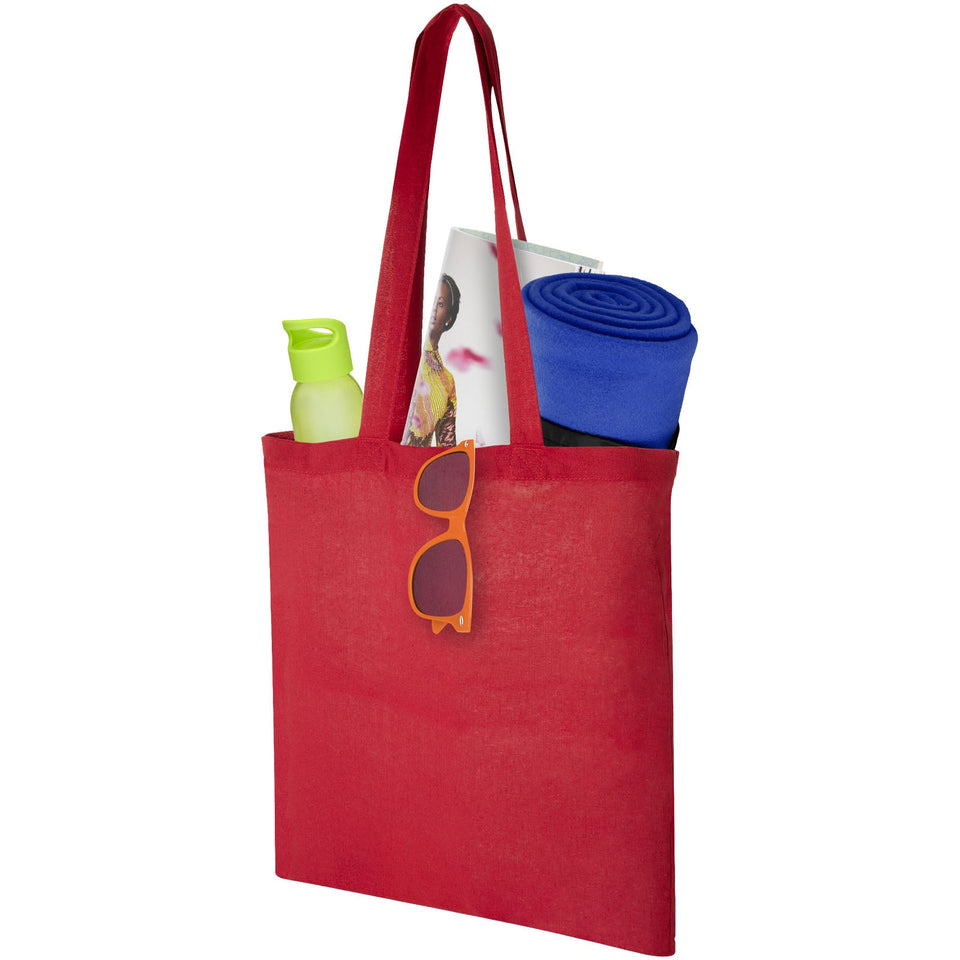 Shopper in cotone 100 g/m² Carolina - 7L personalizzato con logo - Pubblienne