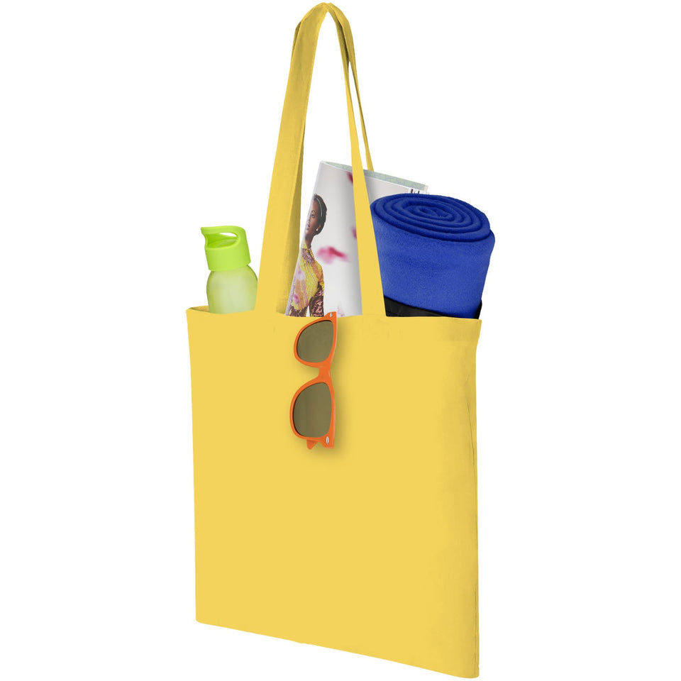 Shopper in cotone 100 g/m² Carolina - 7L personalizzato con logo - Pubblienne