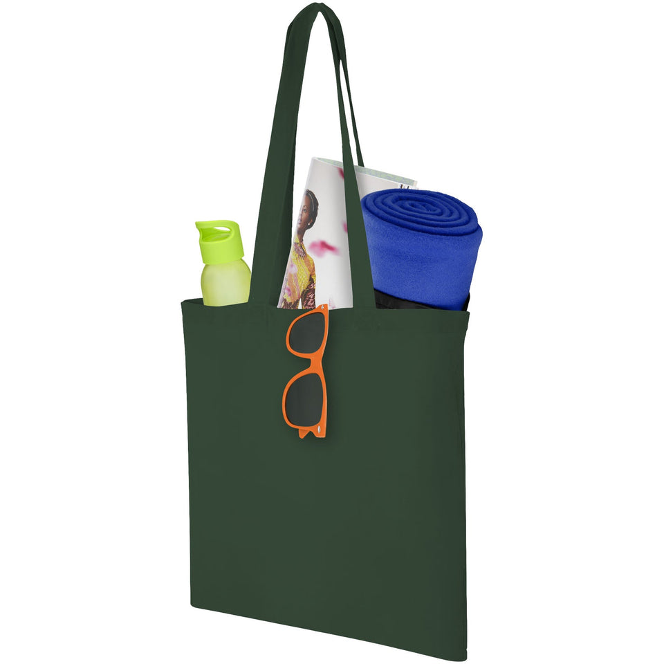 Shopper in cotone 100 g/m² Carolina - 7L personalizzato con logo - Pubblienne
