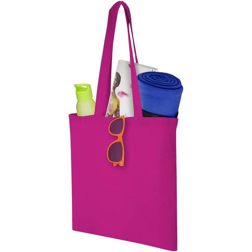 Shopper in cotone 100 g/m² Carolina - 7L personalizzato con logo - Pubblienne