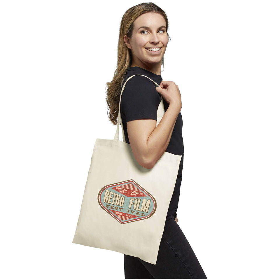 Shopper in cotone 100 g/m² Carolina - 7L personalizzato con logo - Pubblienne