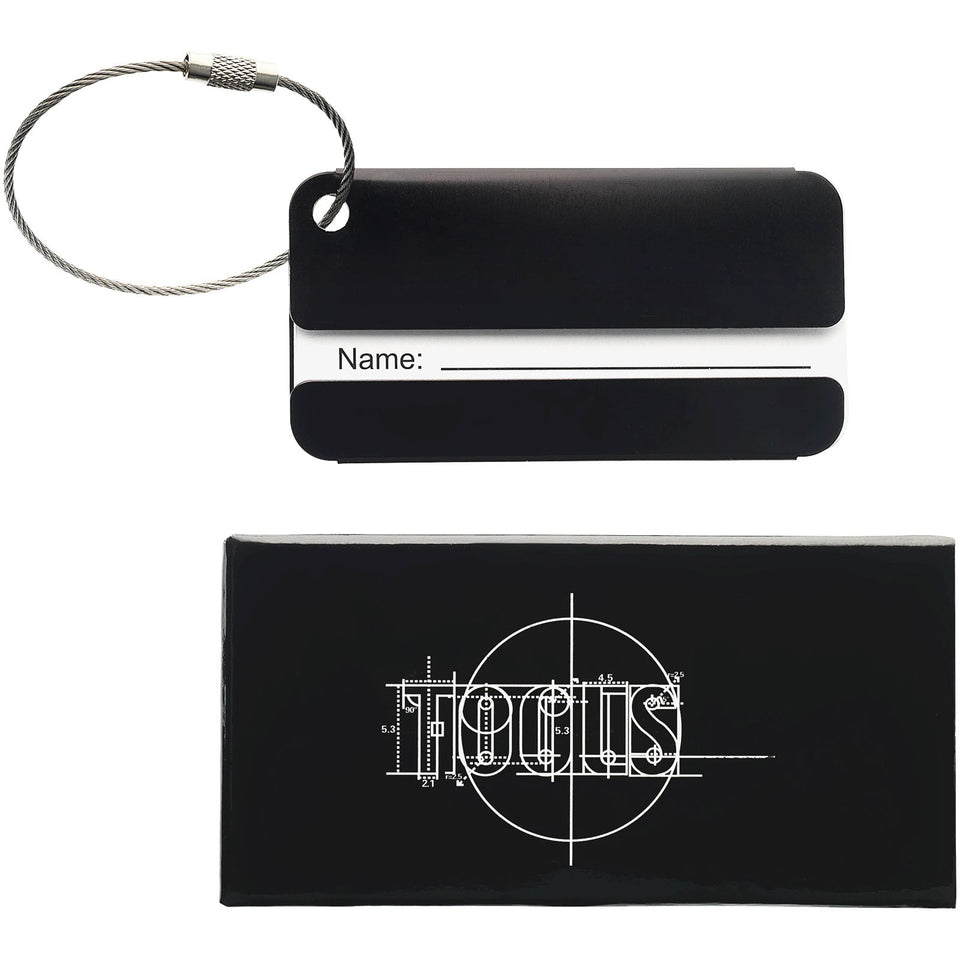 Targhetta per bagaglio Traveler personalizzato con logo - Pubblienne