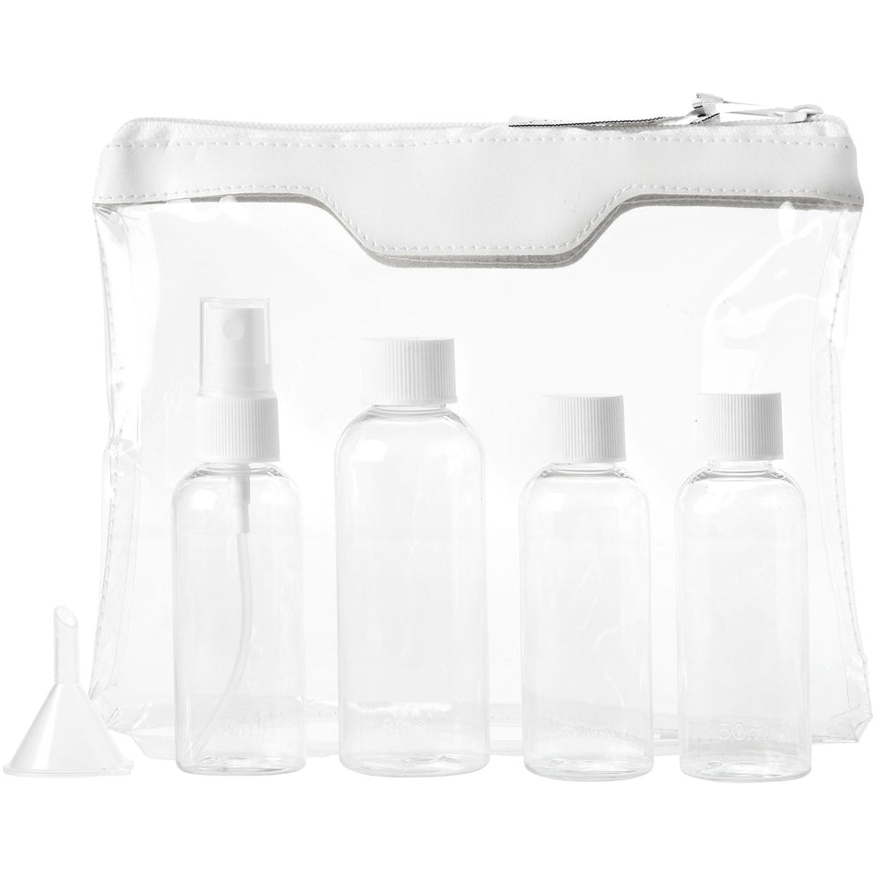 Set di flaconi da viaggio Traveler approvato dalle compagnie aeree personalizzato con logo - Pubblienne