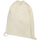 Sacca in cotone 100 g/m² con coulisse Oregon - 5L personalizzato con logo - Pubblienne