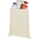 Sacca in cotone 100 g/m² con coulisse Oregon - 5L personalizzato con logo - Pubblienne