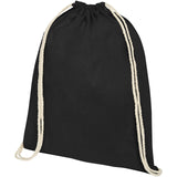 Sacca in cotone 100 g/m² con coulisse Oregon - 5L personalizzato con logo - Pubblienne