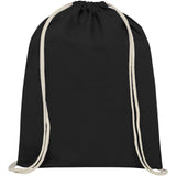 Sacca in cotone 100 g/m² con coulisse Oregon - 5L personalizzato con logo - Pubblienne