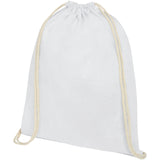 Sacca in cotone 100 g/m² con coulisse Oregon - 5L personalizzato con logo - Pubblienne