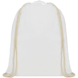 Sacca in cotone 100 g/m² con coulisse Oregon - 5L personalizzato con logo - Pubblienne