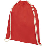 Sacca in cotone 100 g/m² con coulisse Oregon - 5L personalizzato con logo - Pubblienne