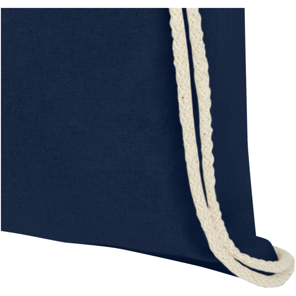 Sacca in cotone 100 g/m² con coulisse Oregon - 5L personalizzato con logo - Pubblienne