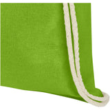 Sacca in cotone 100 g/m² con coulisse Oregon - 5L personalizzato con logo - Pubblienne