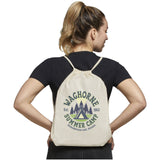 Sacca in cotone 100 g/m² con coulisse Oregon - 5L personalizzato con logo - Pubblienne