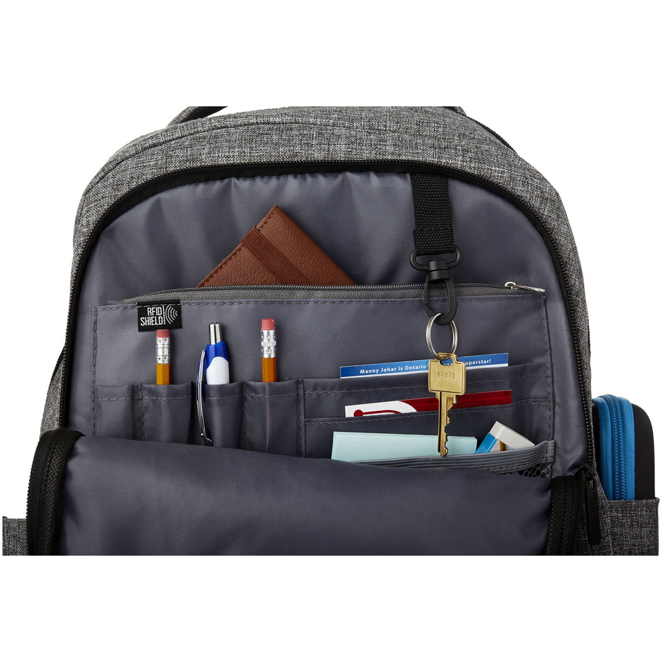 Zaino porta computer da 15" con RFID Vault - 16L personalizzato con logo - Pubblienne