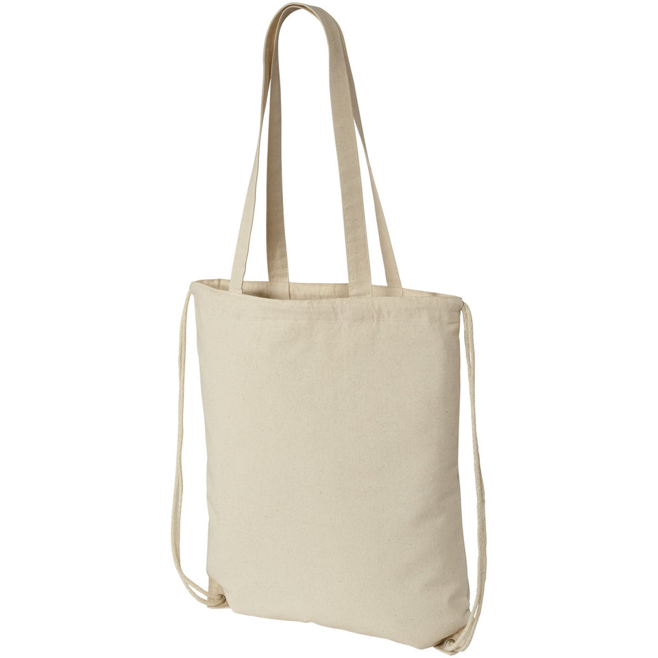 Zaino con cordoncino Eliza in cotone da 240 g/m² - 6L personalizzato con logo - Pubblienne