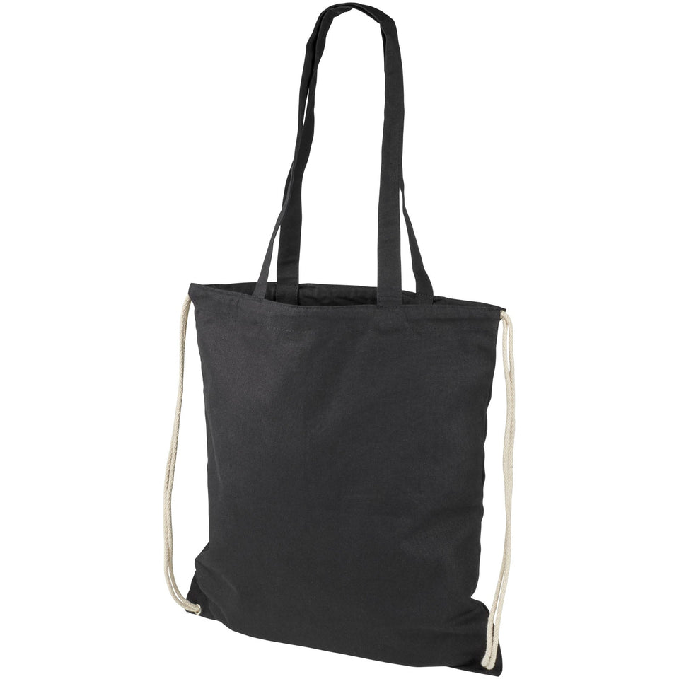 Zaino con cordoncino Eliza in cotone da 240 g/m² - 6L personalizzato con logo - Pubblienne