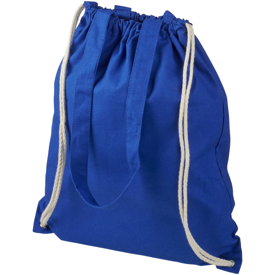 Zaino con cordoncino Eliza in cotone da 240 g/m² - 6L personalizzato con logo - Pubblienne