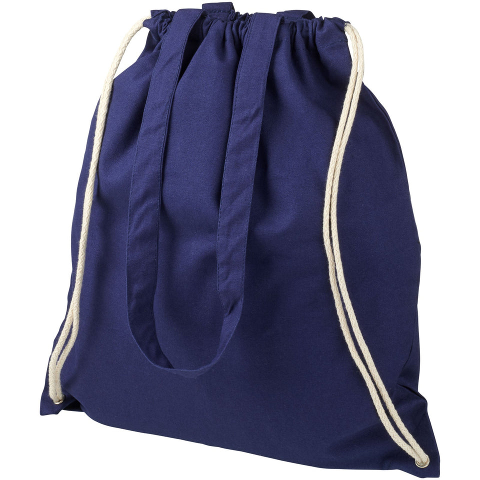 Zaino con cordoncino Eliza in cotone da 240 g/m² - 6L personalizzato con logo - Pubblienne