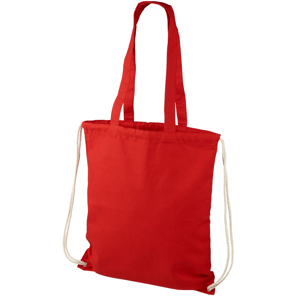 Zaino con cordoncino Eliza in cotone da 240 g/m² - 6L personalizzato con logo - Pubblienne